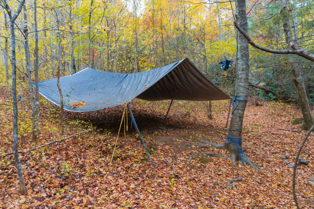 uses of tarp for camping